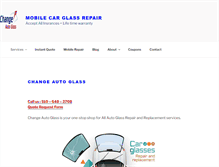 Tablet Screenshot of changeautoglass.com